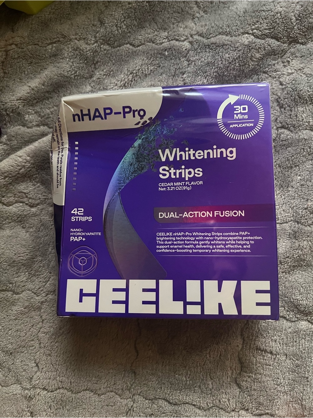 CEELIKE nHAP-Pro Whitening Strips - Purple Packaging